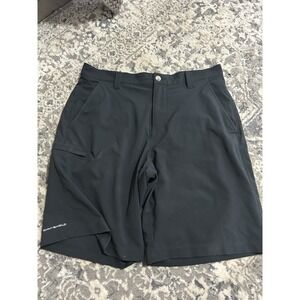 Columbia PFG Men's Cargo Shorts Size 34 Black 10" Inseam Hiking Outdoor Vacation